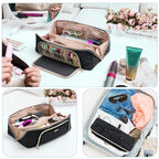 Large Hair Tools Travel Bag with Iron Mat (Style A - Large / Black)
