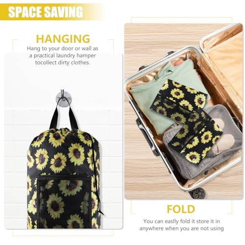 Laundry Bag Backpack (2Pack / Sunflower)