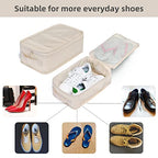 Travel Shoe Bags (Cream / 2+2 Packs)