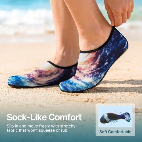 Water Shoes for Women Men Quick (7-8 Women/6-7 Men / Galaxy)