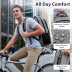 Extra Large Laptop Backpack 18 Inch (Grey Black / 18 Inch)