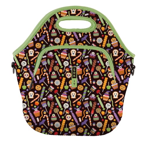 LunchTote Zippered Bag Insulated Neoprene Caddy (Creep It Sweet / X-Large 6.5 Quart Lunch Tote)