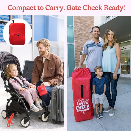 Gate Check Travel Bag for Umbrella Strollers (Red)