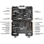65 Piece General Household Home Repair and Mechanic's Hand Tool Kit Set with Storage Case (65 piece)