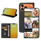 Custom Wallet Phone Case for iPhone 17 Pro Max (iPhone 17 Pro Max / Black-D)