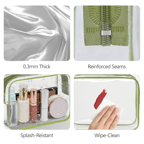 TSA Approved Toiletry Bag (Sage Green / Medium Set)