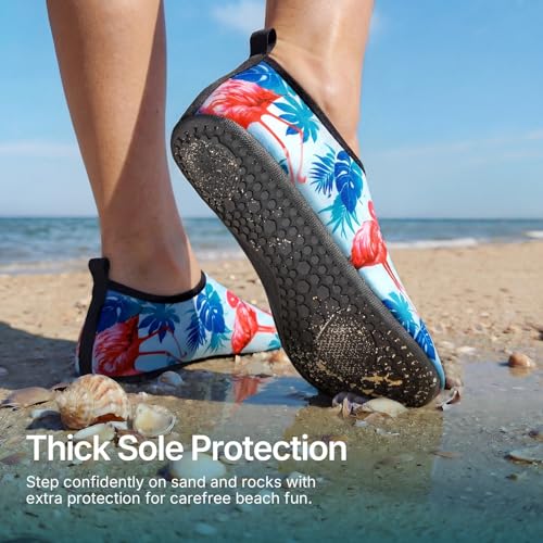 Water Shoes for Women Men Quick (5-6 Women/4-5 Men / Flamingo)