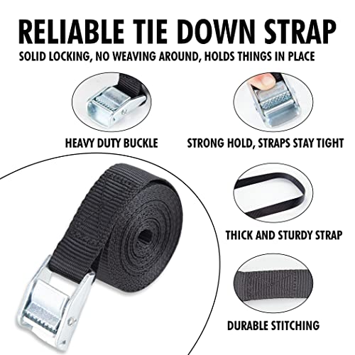 1 in x 12 ft Lashing Straps (12 PK / Black)
