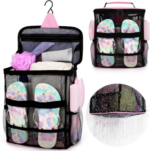 Large Mesh Shower Caddy (Pink)