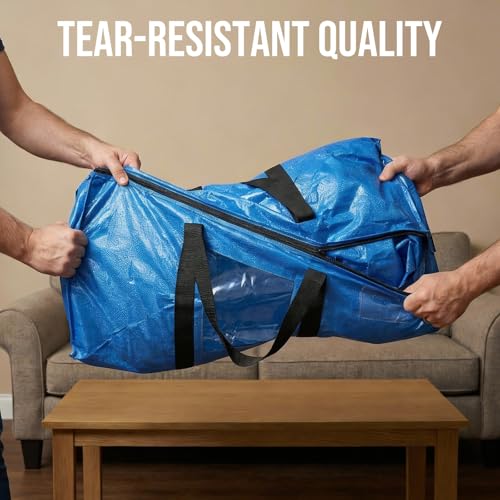 2 Pack Blue Extra Large Moving Bags (Blue / 2 Large)