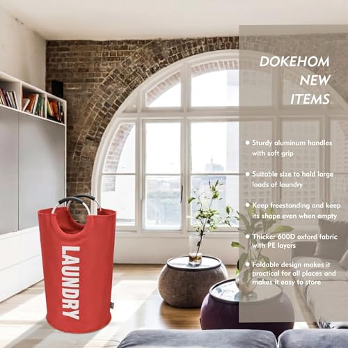 90L Large Laundry Basket Bag (Red / 90L)