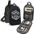 Grilling and Camping Cooking Utensils Set for The Outdoors BBQ (Black Lite)