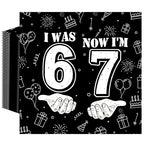 50Pcs I was 6 Now I'm 7 Napkins (6 7 Birthday)