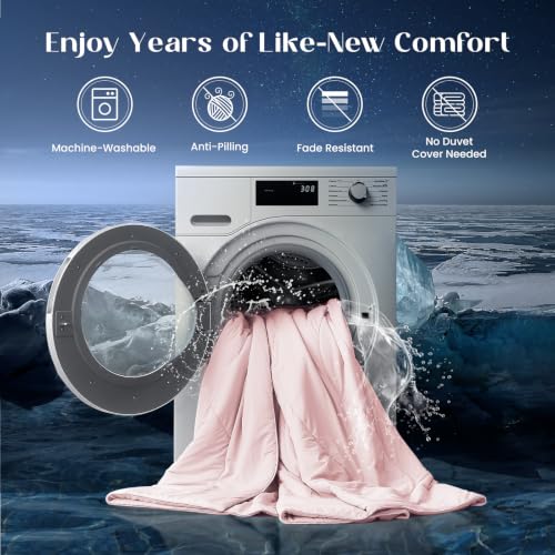 Temperature Regulating Comforter (Blush Pink / Ultimate Twin XL (68"x90"))