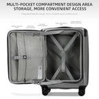 Premium Carry On Luggage (Dark Grey / 20 Inch & 29 Inch)