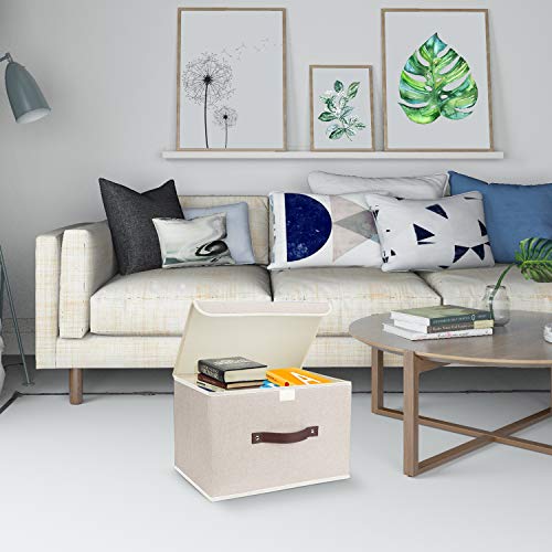 Collapsible Storage Boxes (set of 3 / Beige)