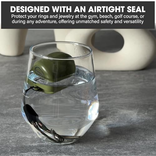 Waterproof Ring Holder Keychain for Travel & Gym (Vanilla / 1 pack)