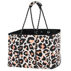 Neoprene Multipurpose Beach Bag Tote Bag (Leopard / X-Large)
