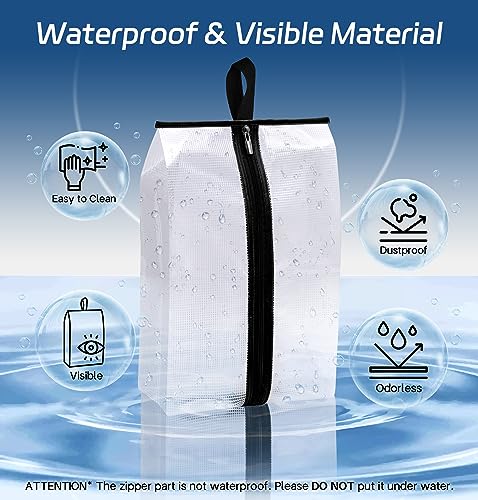 Waterproof Shoe Bags for Travel 4 Pack XX (XXL)