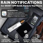 Compact Travel Umbrella for Rain (White)