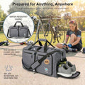 Travel Duffle Bag for Women & Men. Medium Duffel Bag for Traveling (40L / SnowBlack)