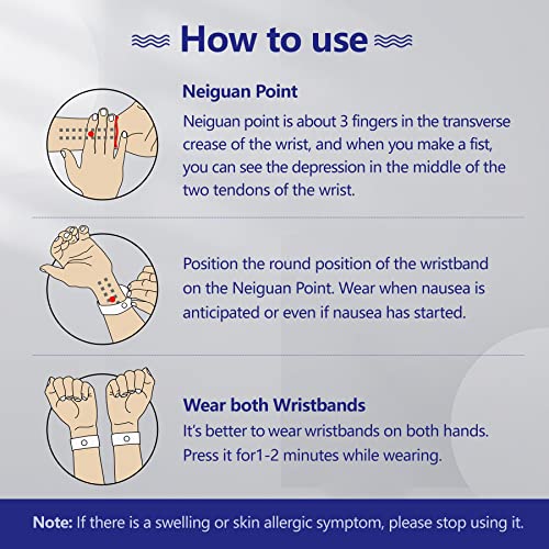 Motion Sickness Wristband (Color-a / 3 Pairs-Large)