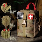 250 Pcs Survival First Aid Kit (Tan)