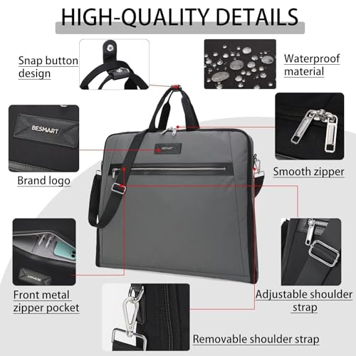 Garment Bags for Travel (Grey)