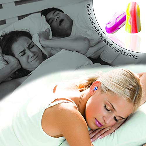 MOLDEX Soft Foam Earplugs Softies® Ear Plugs for Sleeping (Multi Color / 60 pair (Pack of 1))
