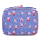 Peppa Pig Kids Lunch Box & Insulated Lunch Bag for School (Regular / Peppa Pig: Bubbles)