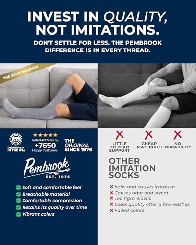 Compression Socks for Men (X-Large / Navy/Gray/Black - 3 Pairs)