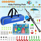 Kids Fishing Pole (Black / 4.92 ft)