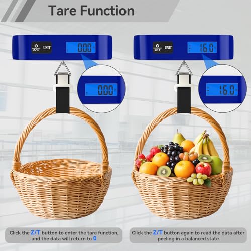 Luggage Scale Dr.meter Travel Essentials Luggage Weight Scale Backlight LCD (Blue)