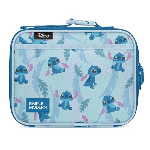 Disney Stitch Kids Lunch Box & Insulated Lunch Bag for School (Regular / Disney: Tropical Stitch)