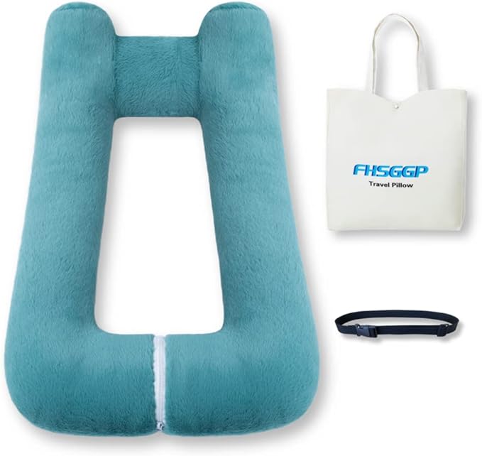 Travel Pillow Upgraded Version of Aircraft Travel Neck Pillow by FHSGGP