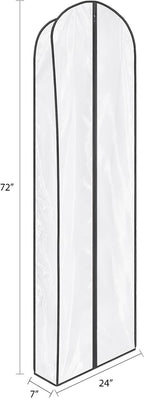 Zilink Breathable Dress Bags for Gowns Long 72” Wedding Dress Storage Bags - Image 2
