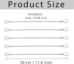 10 Pack Luggage Lock Safety Cable, Stainless Steel Cable - Image 4