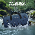 Waterproof Duffel Bag Motorcycle Dry Bag Backpack (Dark Blue / 80L)