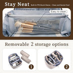Travel Makeup Bag Cosmetic Bags for Women (E-5-Apricot)