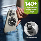 3-in-1 AI Translator Recorder, Language Translator Device, NO FEE for Translate & Transcribe with APP, 140+ Language Translator, Online/Offline/Video/Photo Translation for Meeting Lecture Travel (Version 1)