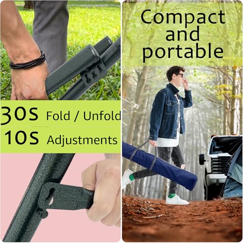 Heavy Duty Hammock Stand with Canvas Net (3. Navy)