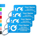 4PCS Personalized Luggage Tag (Blue / Small)
