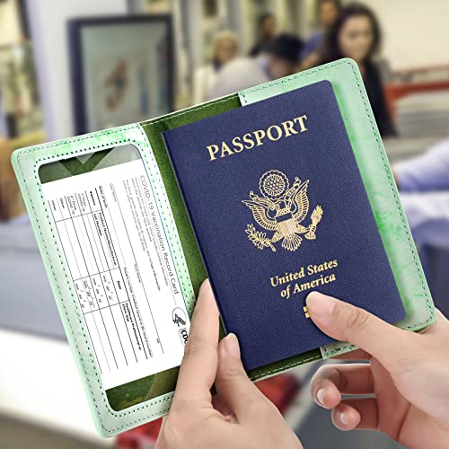 Passport Holder for Travel Essentials (Green / Simplicity)