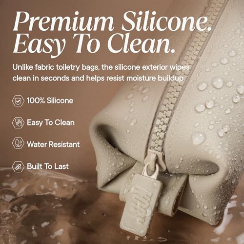 The Koby Dopp Kit Toiletry Bag (Sand / Mini 8.5” x 2.75” x 2”)