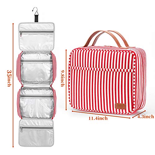 Hanging Travel Toiletry Bag (M-Red)