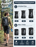 Waterproof Backpack (40L / Black)
