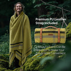 100% Wool Blanket (Forest / Medium)