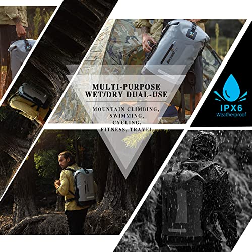 Waterproof Backpack for Men 20L (40L / Gray)
