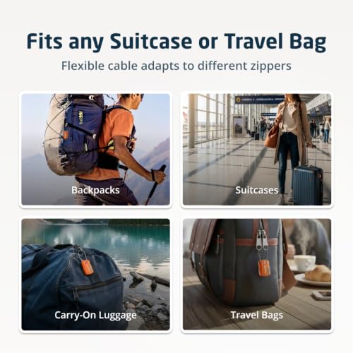 TSA Approved Luggage Locks (Orange / 2 Pack)