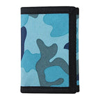 RFID Blocking Canvas Wallet for Men and Women (Camoblue Set)